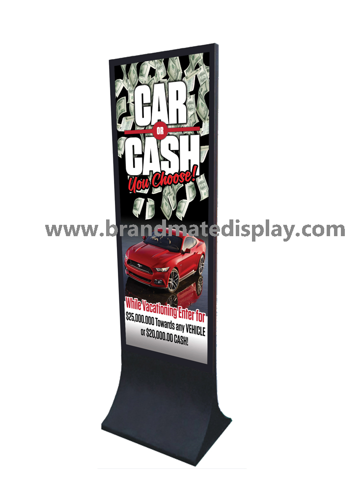 High quality stand display with arc base black color base