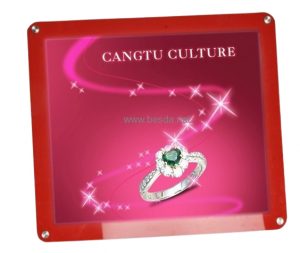 Acrylic LED crystal poster display light box for retail signage