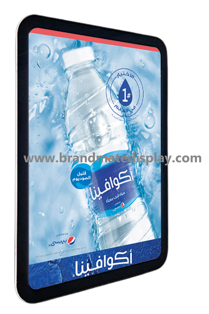 LED Magnetic light box for Aquafina brand promotion