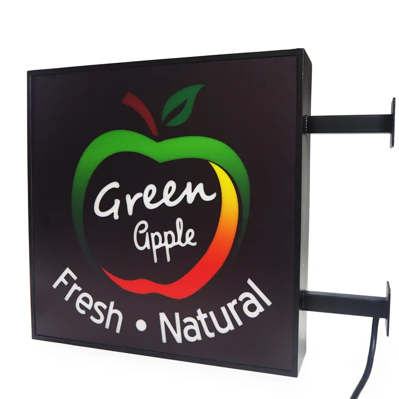 LED outdoor double sides signage square frame
