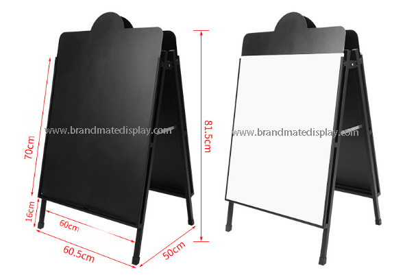 Pavement poster frame A display round design size