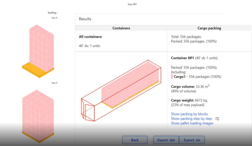 Container Loading Simulation Illustration