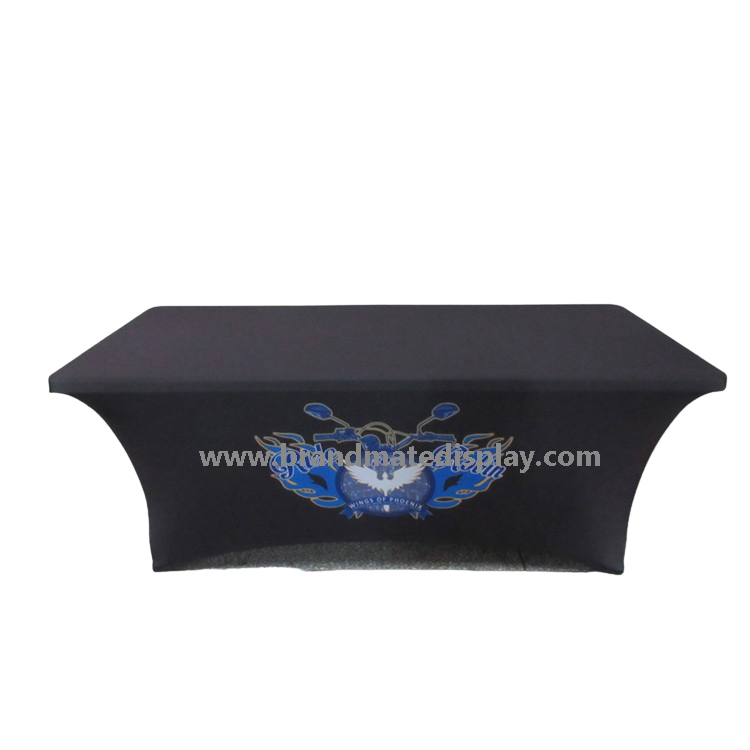 printing logo table cover, branded table throw