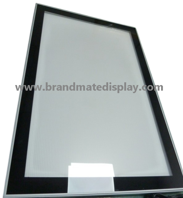 Magnetic backlit panel, Snap-open magnetic frame,