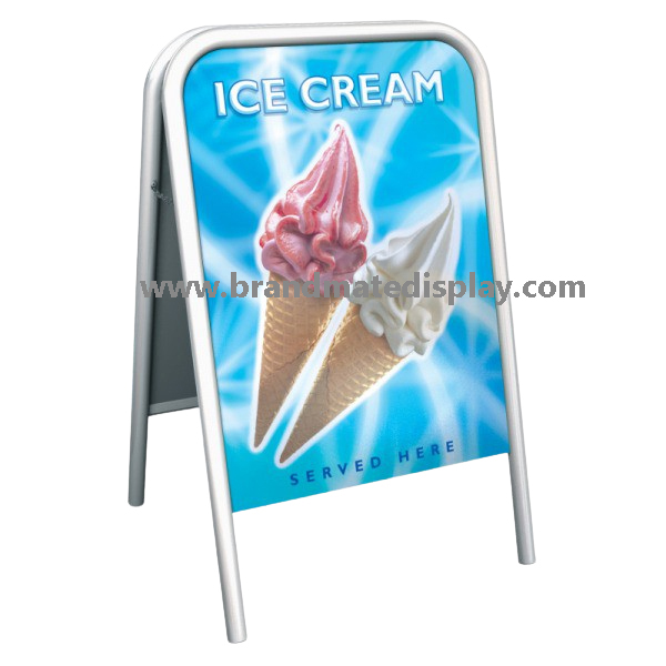 A frame banner, A frame poster display white color,